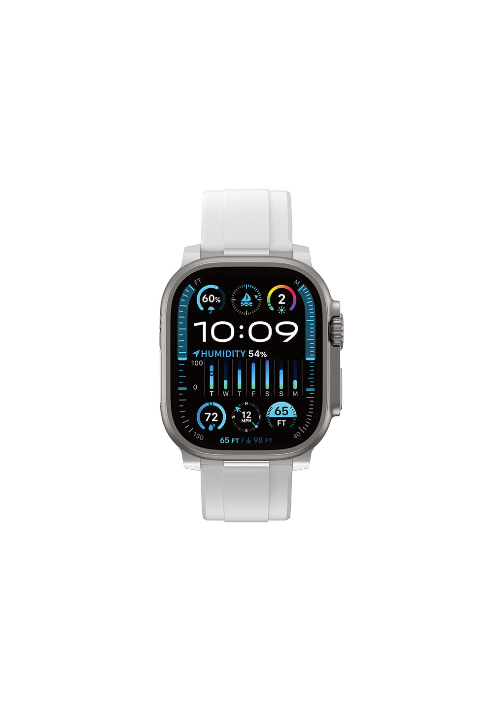 Amazingthing Titan Chrono Manyetik Silikon Apple Watch Kordonu