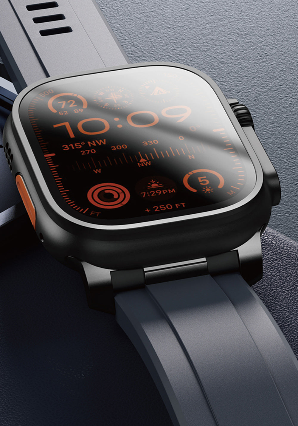 Amazingthing Titan Chrono Manyetik Silikon Apple Watch Kordonu