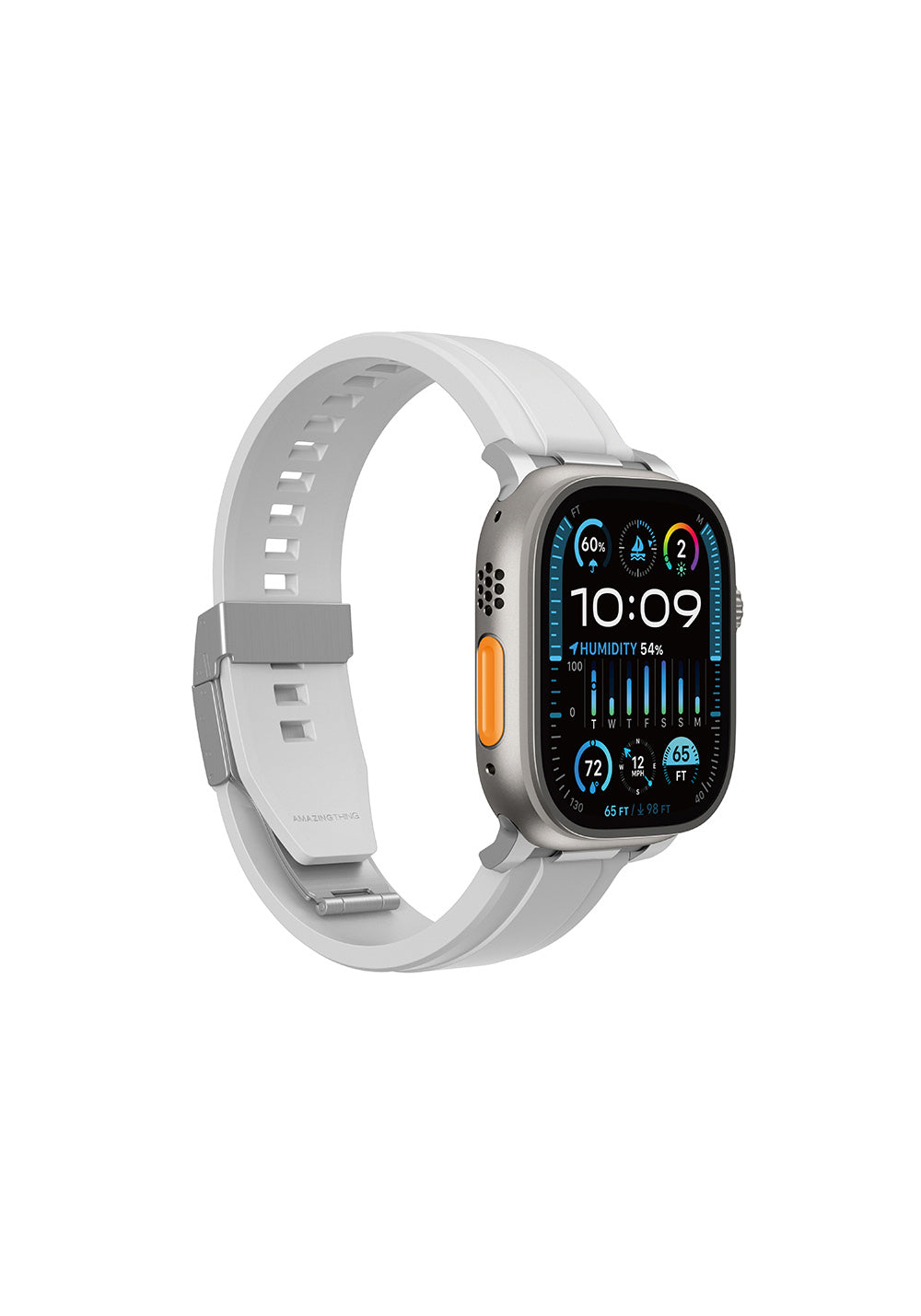 Amazingthing Titan Chrono Manyetik Silikon Apple Watch Kordonu