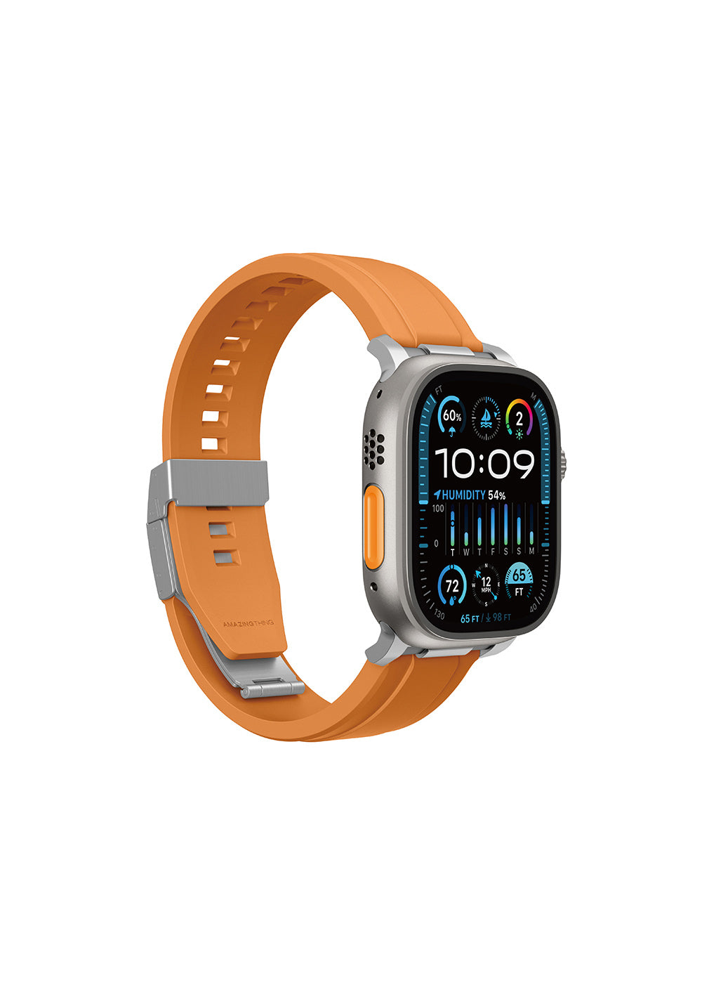 Amazingthing Titan Chrono Manyetik Silikon Apple Watch Kordonu