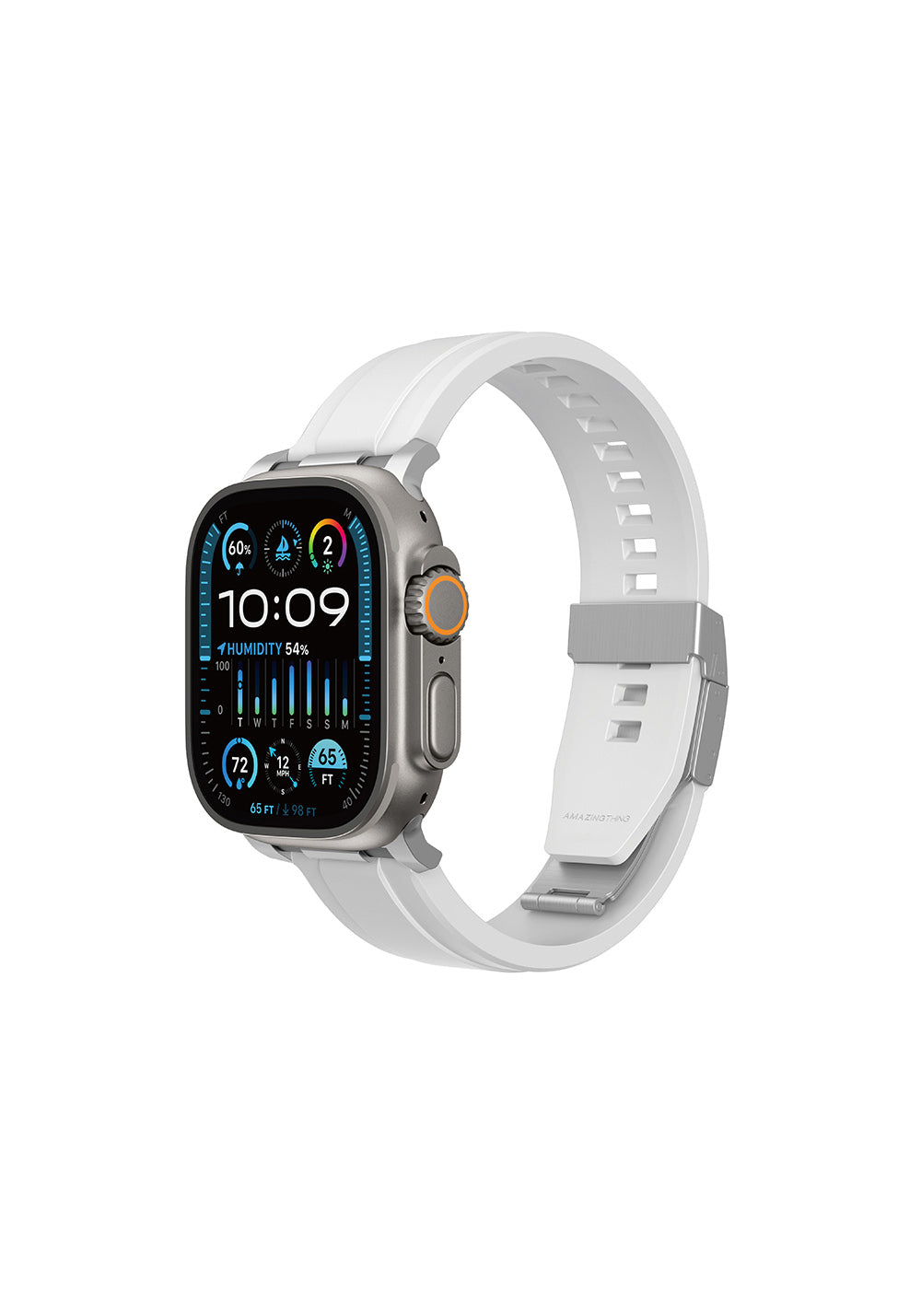 Amazingthing Titan Chrono Manyetik Silikon Apple Watch Kordonu