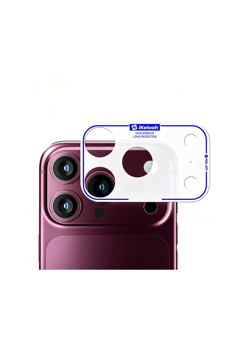 Mohseven iPhone 18 Pro Şeffaf Kamera Çerçeve Filmi