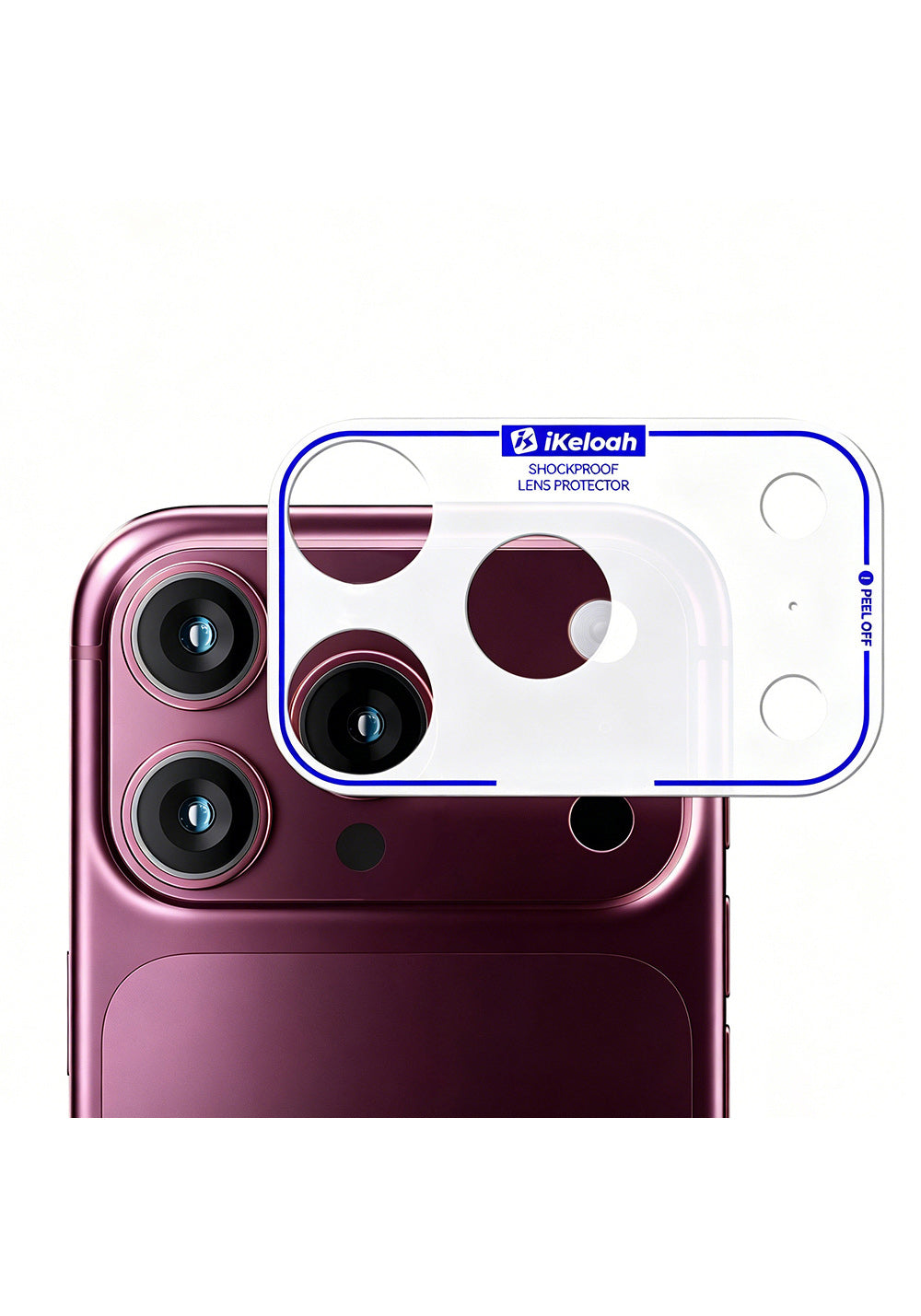 Mohseven iPhone 18 Pro Max Şeffaf Kamera Çerçeve Filmi