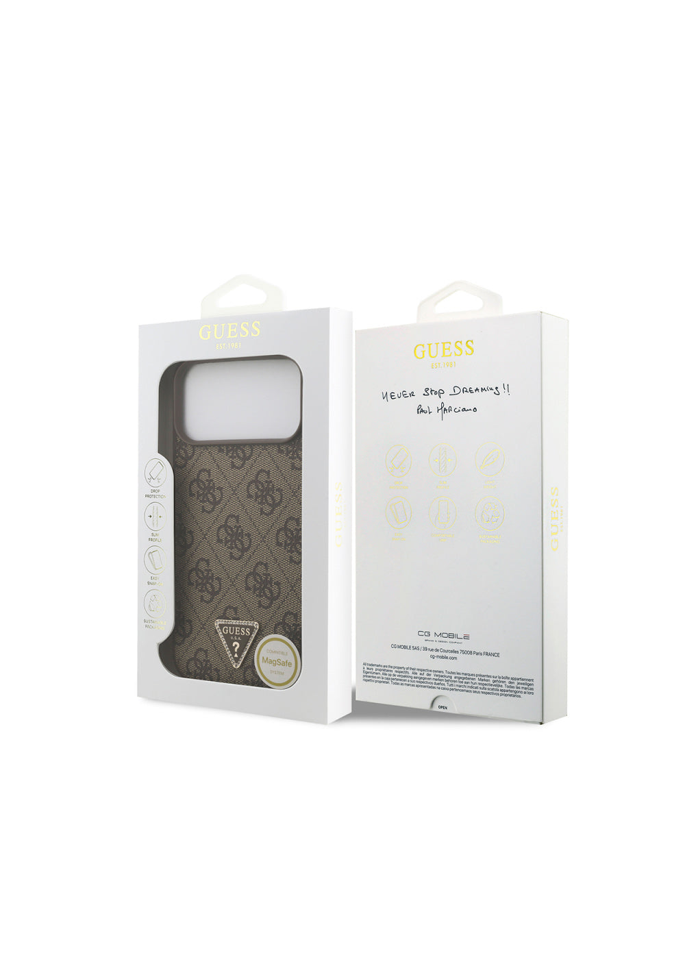 Guess iPhone 18 Pro Max Strass 4G Manyetik Taşlı Kılıf