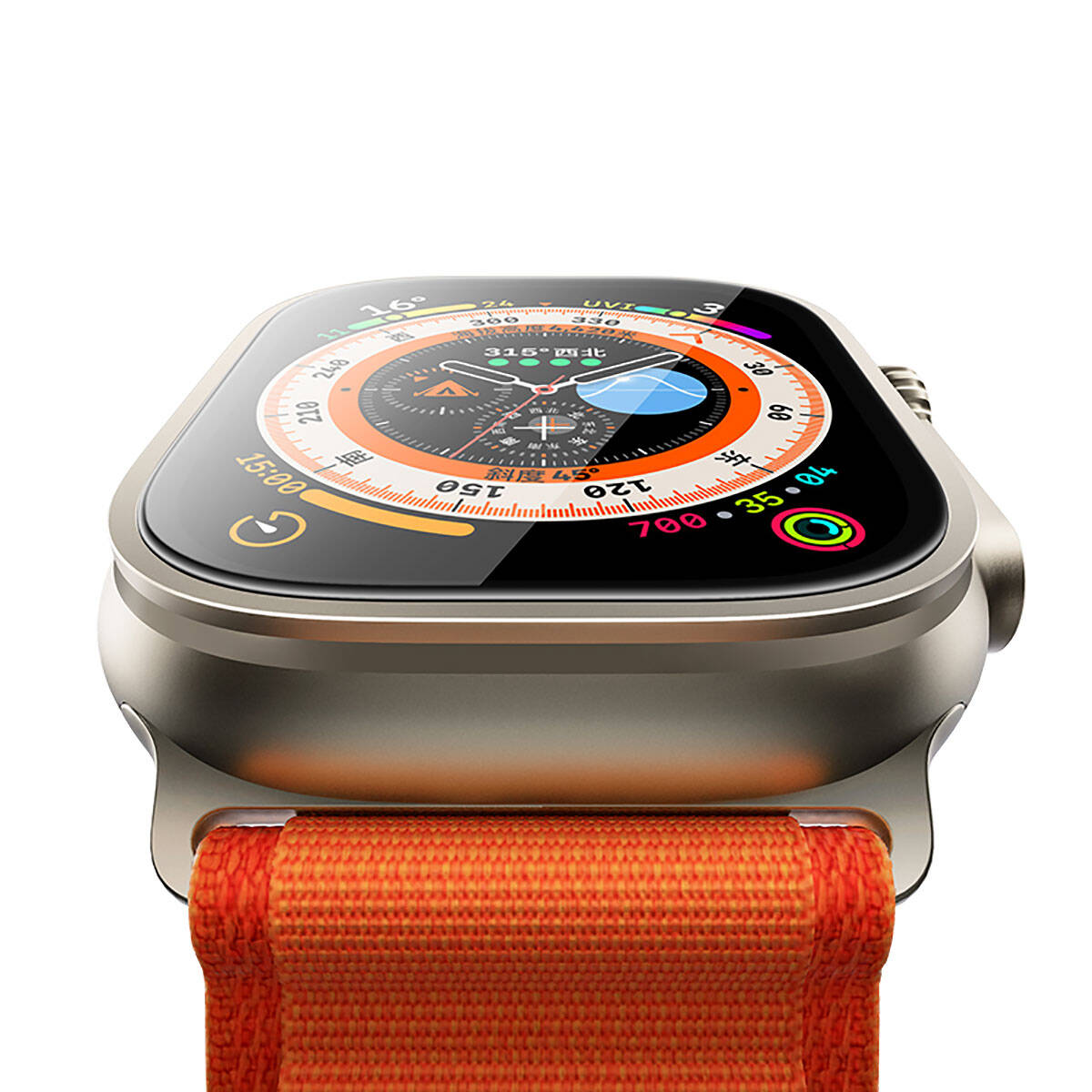 Benks Anti-Reflective Uygulama Aparatlı Temperli Cam – Apple Watch Ultra 49 mm