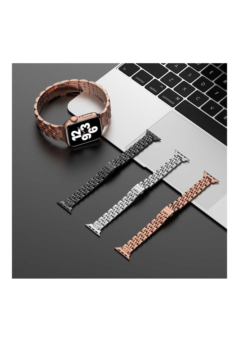 Wiwu Seven Beads Steel Belt Metal Kordon – Apple Watch 38/40 mm