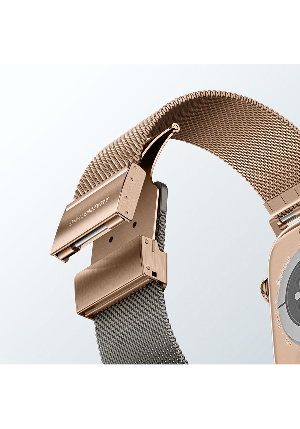 Amazingthing Omni StyleFlip Çift Yönlü Metal Örgü Kordon – Apple Watch 46 mm