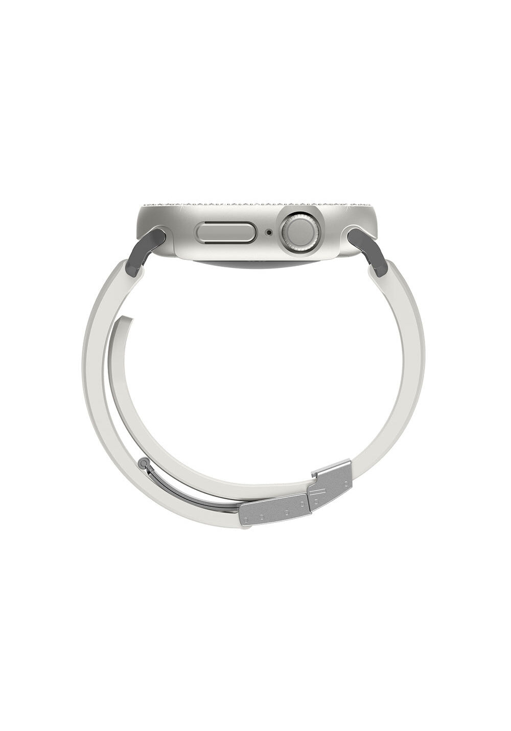 Amazingthing Gleam Fit FullGuard Taşlı PC Kasa ve Ekran Koruması – Apple Watch Series 10 46 mm