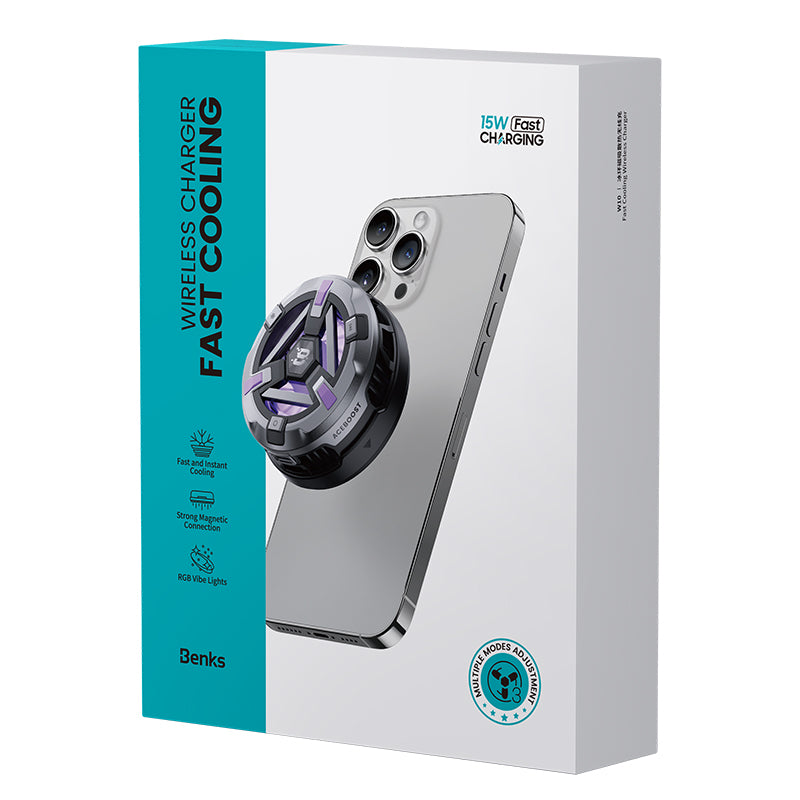 Benks W10 – 15W Kablosuz Şarjlı Telefon Soğutucu