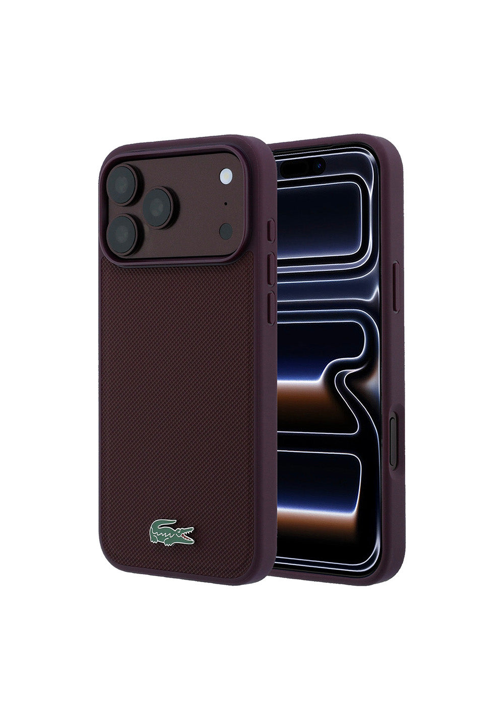 Lacoste PU Pike Desenli – iPhone 18 Pro Max Kılıfı