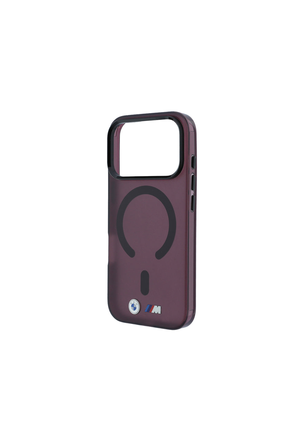 BMW Metal Buton Tasarımlı Buzlu IML Baskılı – iPhone 18 Pro Max Kılıfı