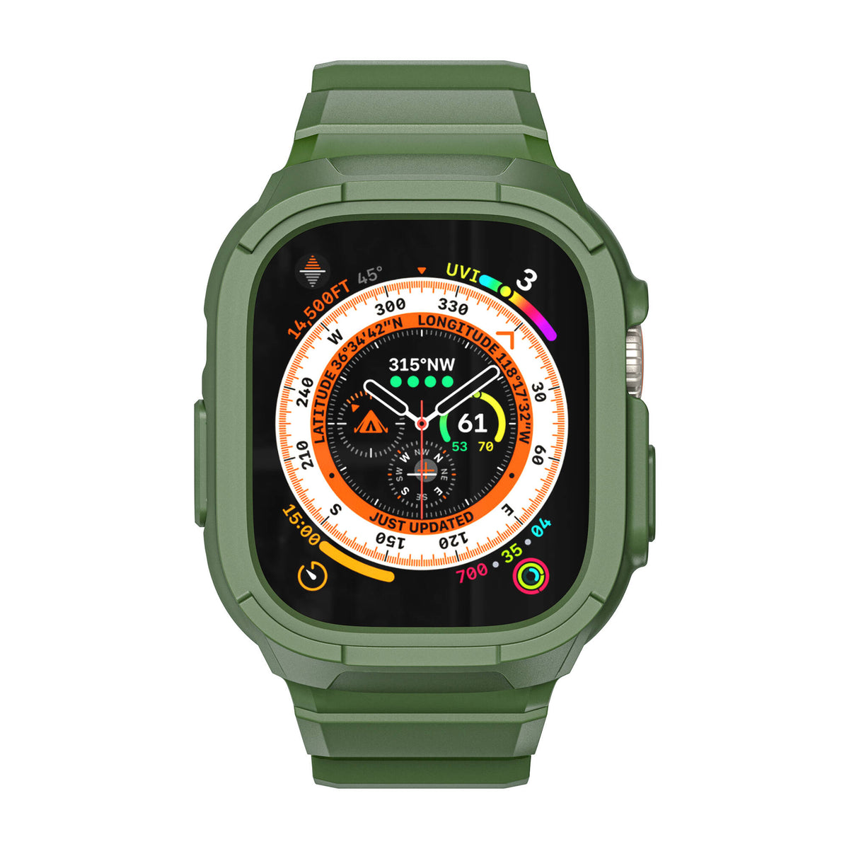 Wiwu Wi-WB014 Armor Kordon ve PC Kasa Seti – Apple Watch Ultra 49 mm