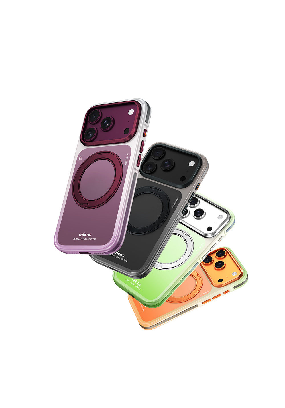 Wlons Sert PC Arvox Standlı – iPhone 18 Pro Max Kılıfı