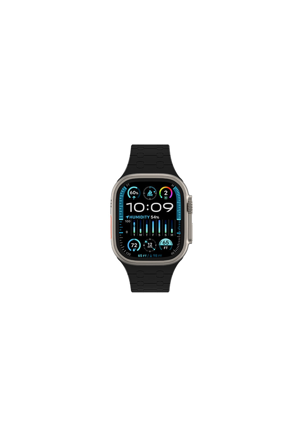 Amazingthing Smoothie Sport Manyetik Silikon Kordon – Apple Watch 45/46/49 mm