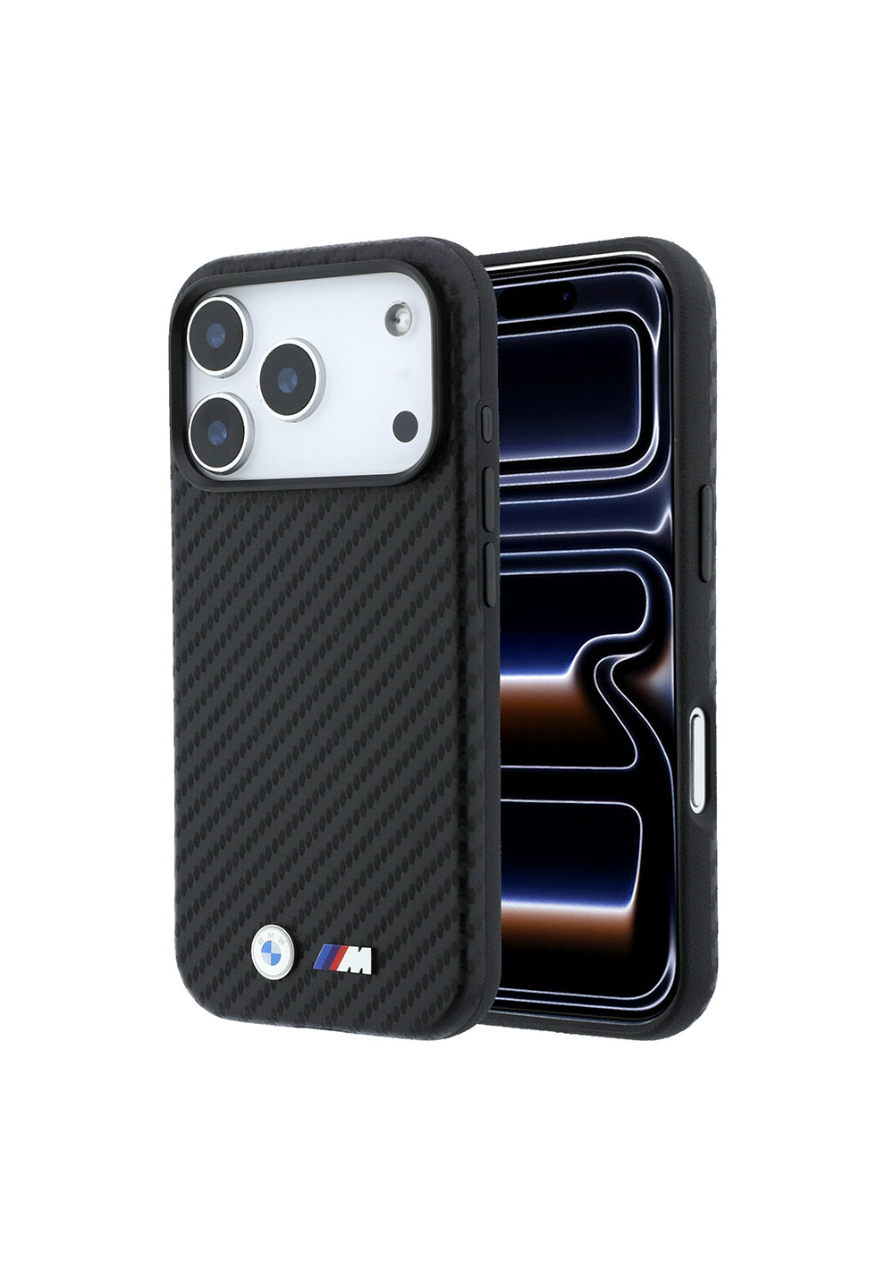 BMW Karbon Fiber Tasarımlı ve PU Deri – iPhone 18 Pro Max Kılıfı
