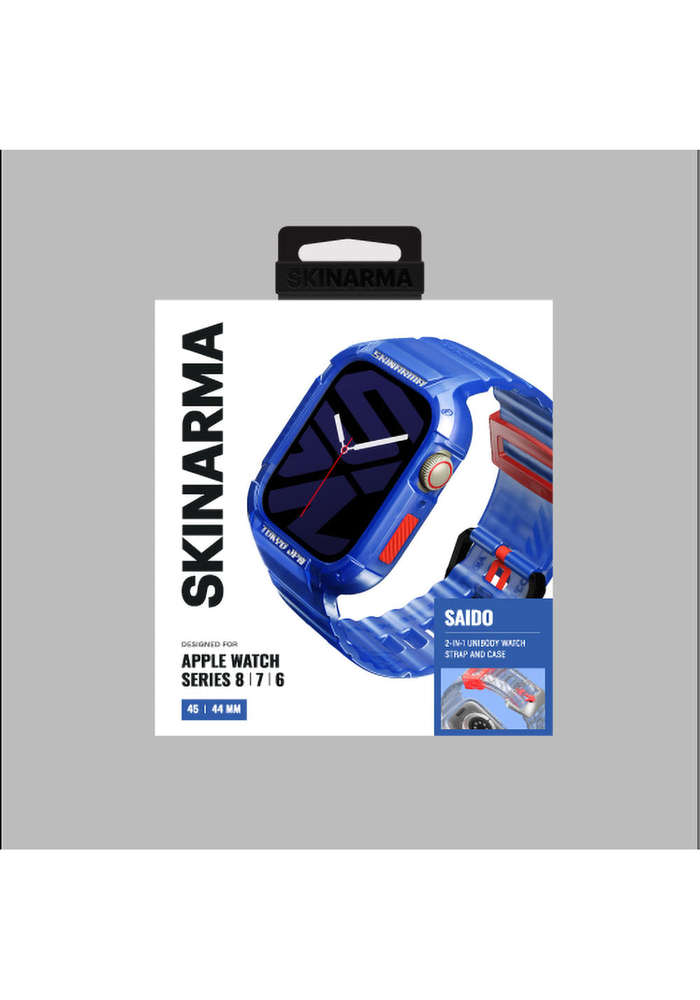 Skinarma Saido Koruyucu Kasa ve Kordon Seti – Apple Watch 44/45 mm