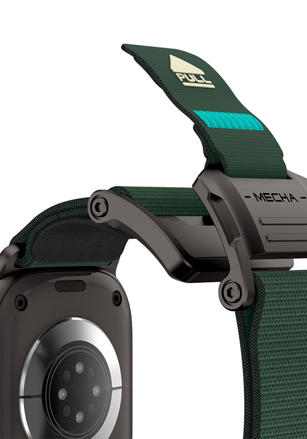 Mohseven Mecha Sport Dokuma Kordon – Apple Watch 42/44/45/46/49 mm