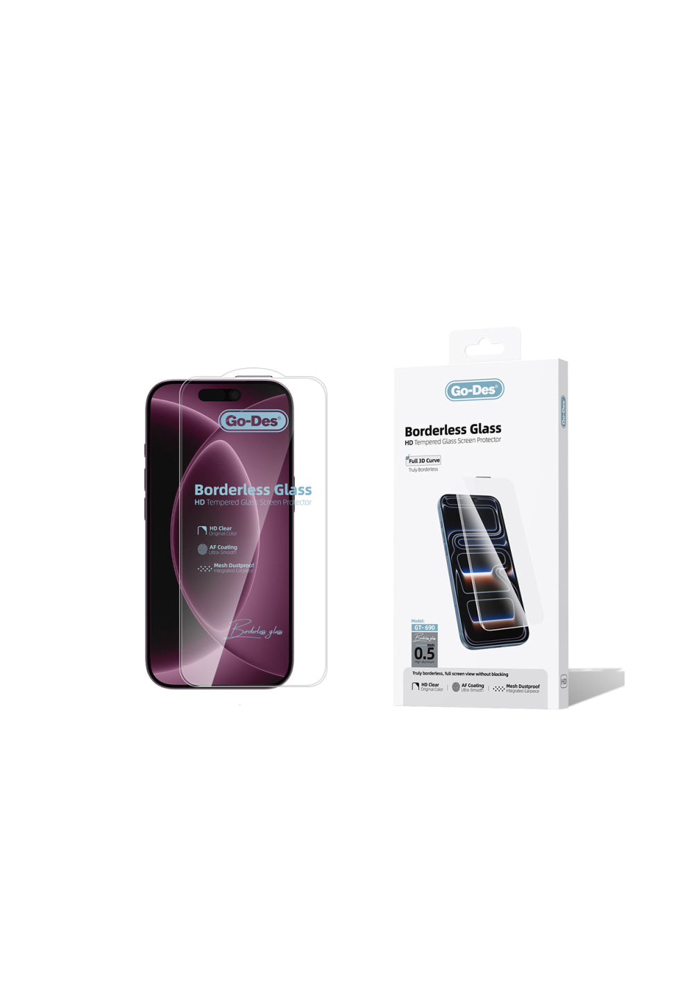 Go Des Borderless – iPhone 18 Pro Max Ekran Koruyucusu