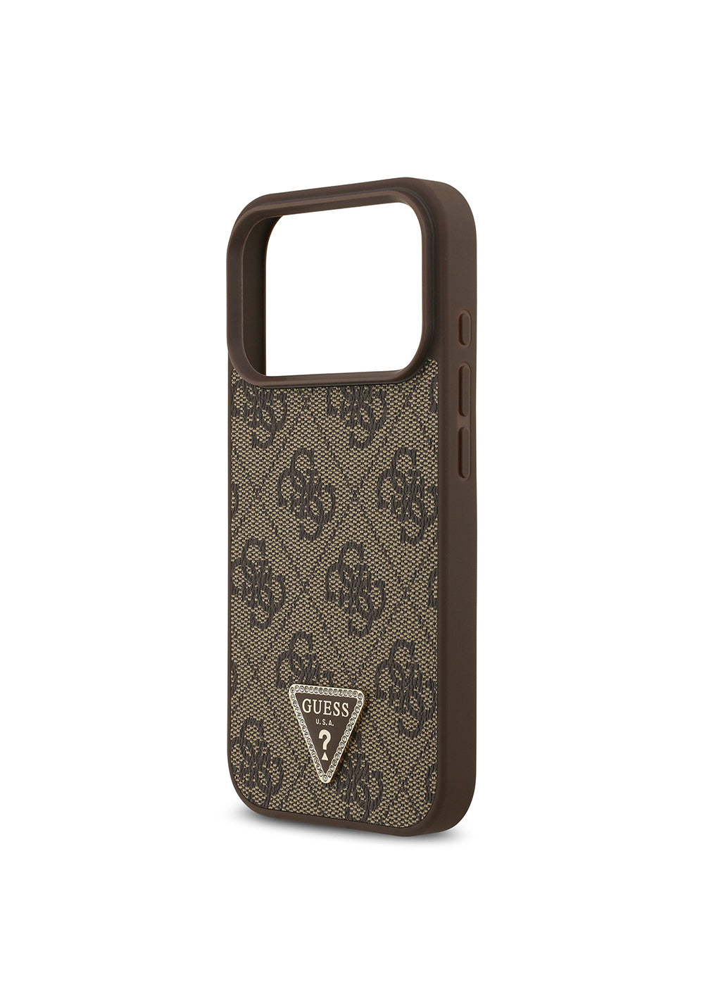 Guess Strass 4G Üçgen Logolu – iPhone 18 Pro Kılıfı