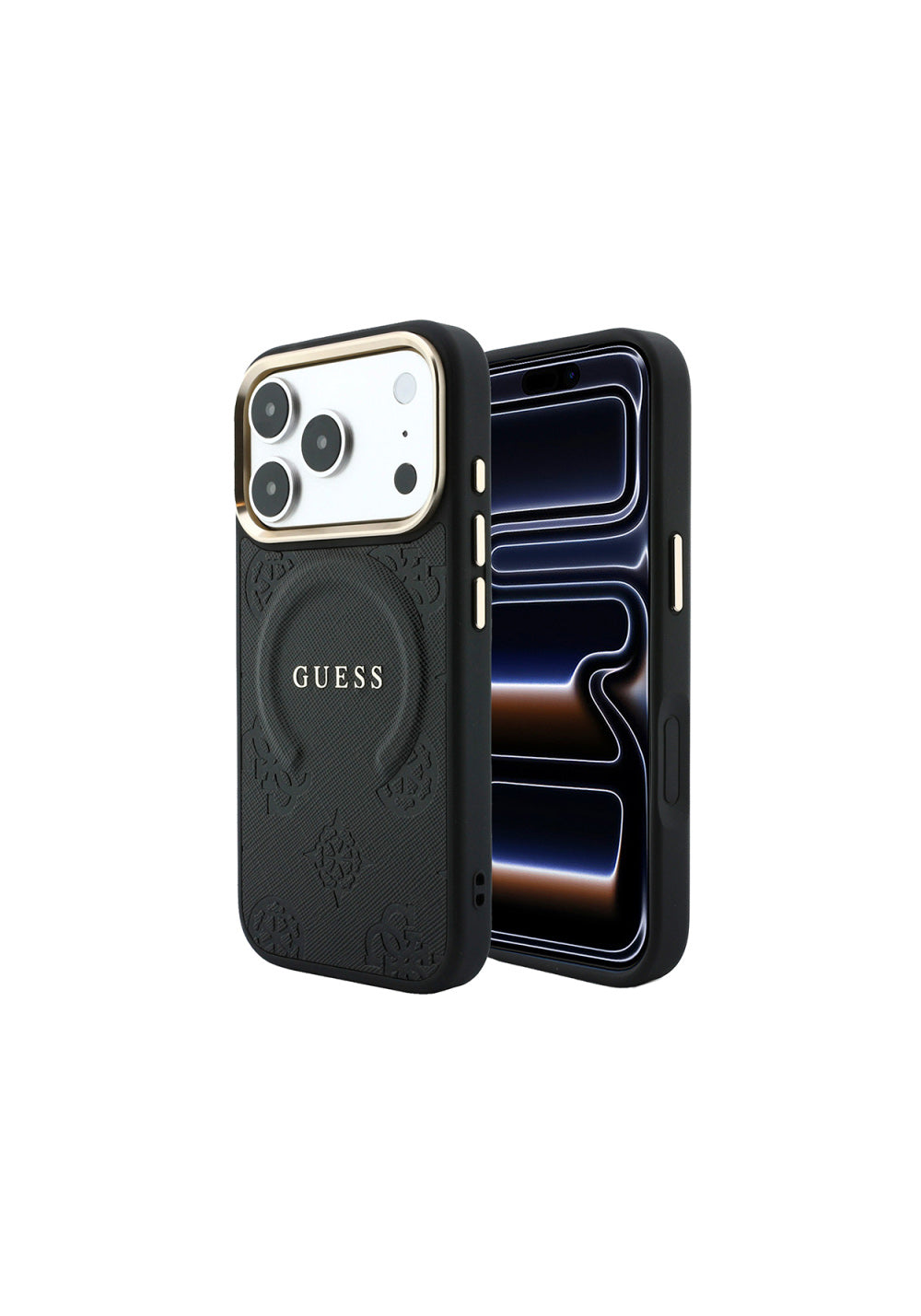 Guess Peony C-Magnet Yazı Logolu – iPhone 18 Pro Max Kılıfı
