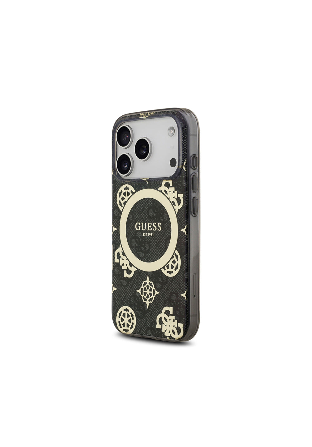 Guess IML Peony ve 4G Desenli Klasik Logolu – iPhone 18 Pro Max Kılıfı