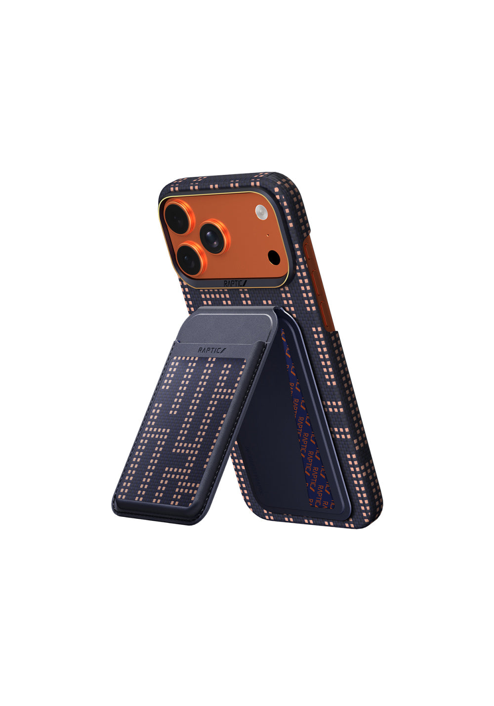 Raptic 2in1 Bundle Kit Aramid Skin Grid Kartlık ve Karbon – iPhone 18 Pro Kılıfı