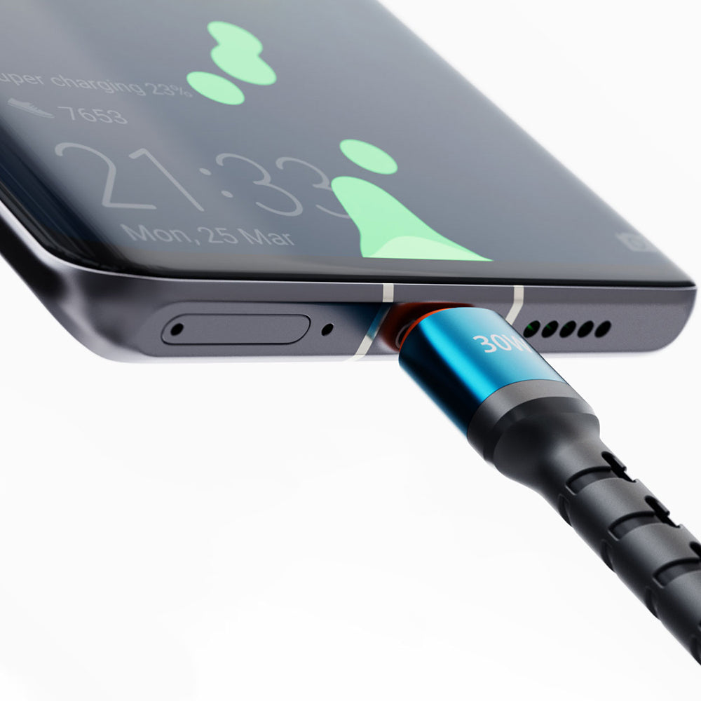 Lenyes LC515 – USB-C–Lightning 30W Örgülü Kablo 1 m
