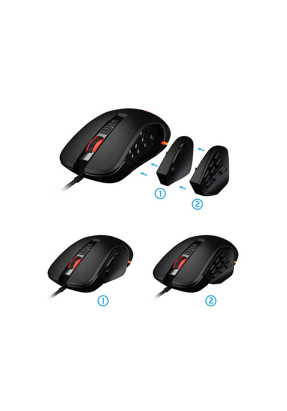 Sarepo GT-400 – Modüler USB Oyuncu Mouse