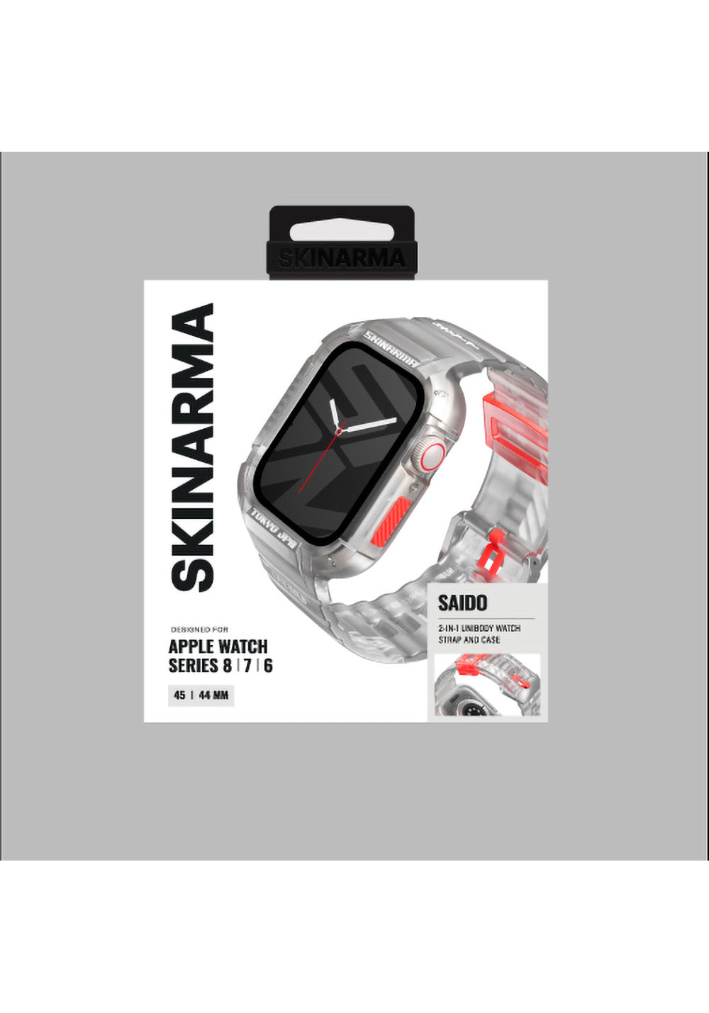 Skinarma Saido Koruyucu Kasa ve Kordon Seti – Apple Watch 44/45 mm