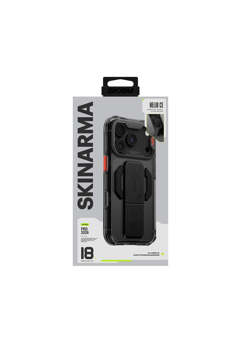 Skinarma Helio CE Mag Charge Standlı – iPhone 18 Pro Max Kılıfı