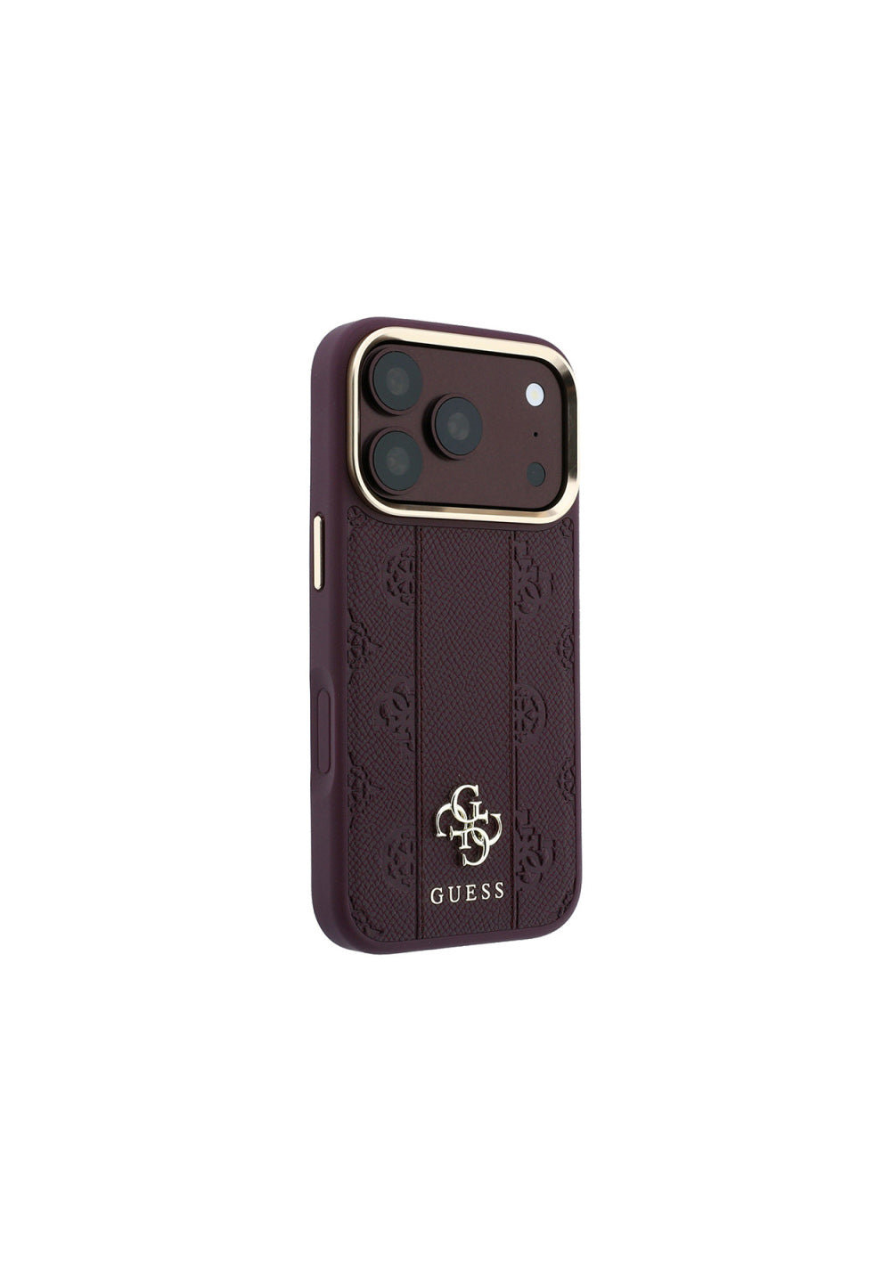Guess Şeritli Peony 4G ve Yazı Logolu – iPhone 18 Pro Kılıfı