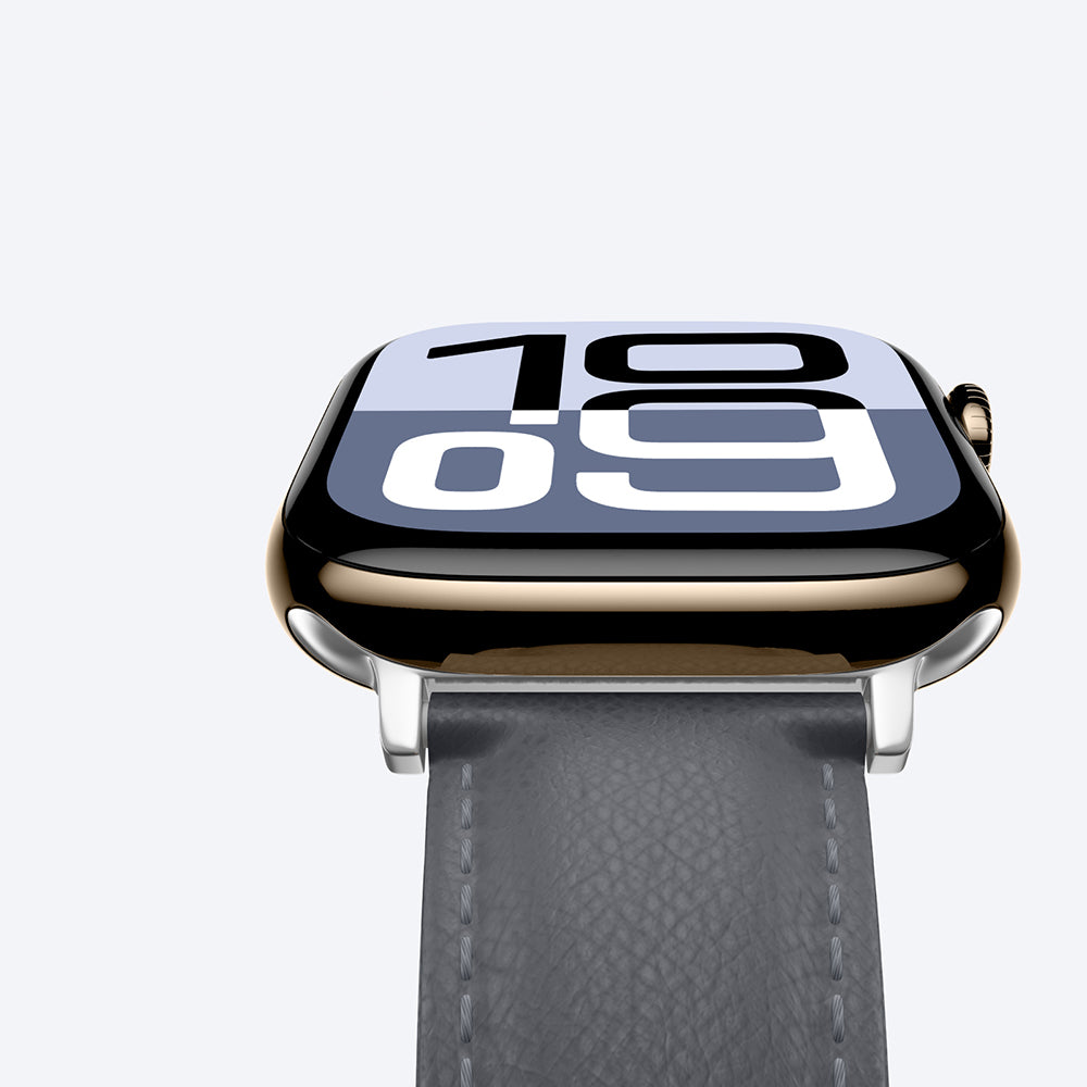 Amazingthing Glamour Class Deri Kordon – Apple Watch 46 mm