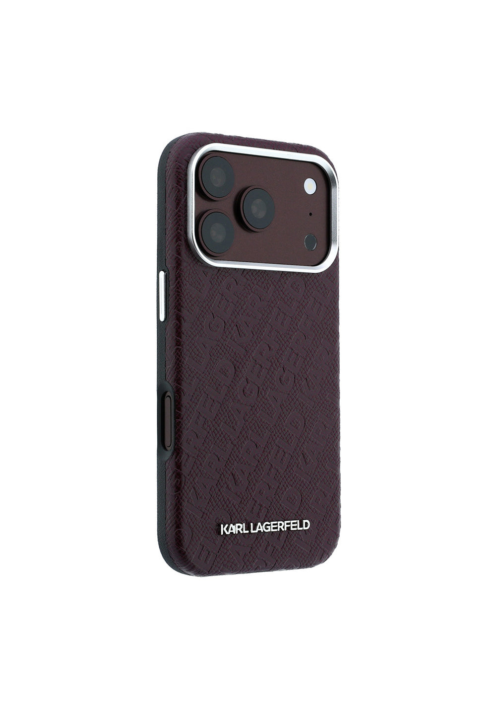 Karl Lagerfeld Grained Damgalı Yazı Logolu – iPhone 18 Pro Kılıfı