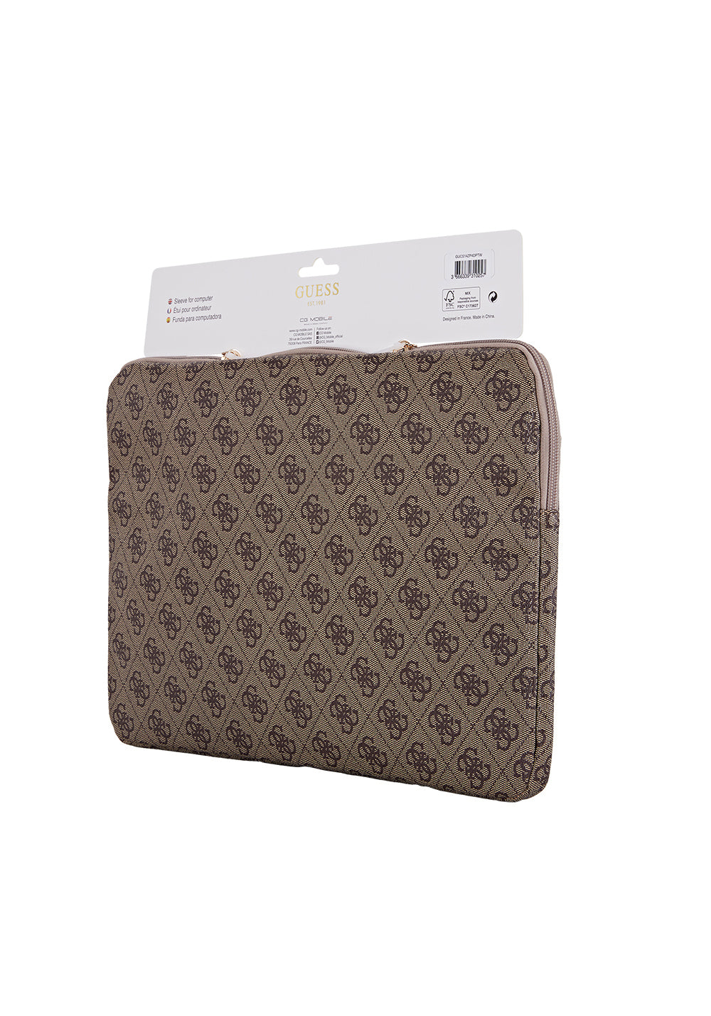Guess 4G Desen Üçgen Logo – 14 inç Laptop Çantası
