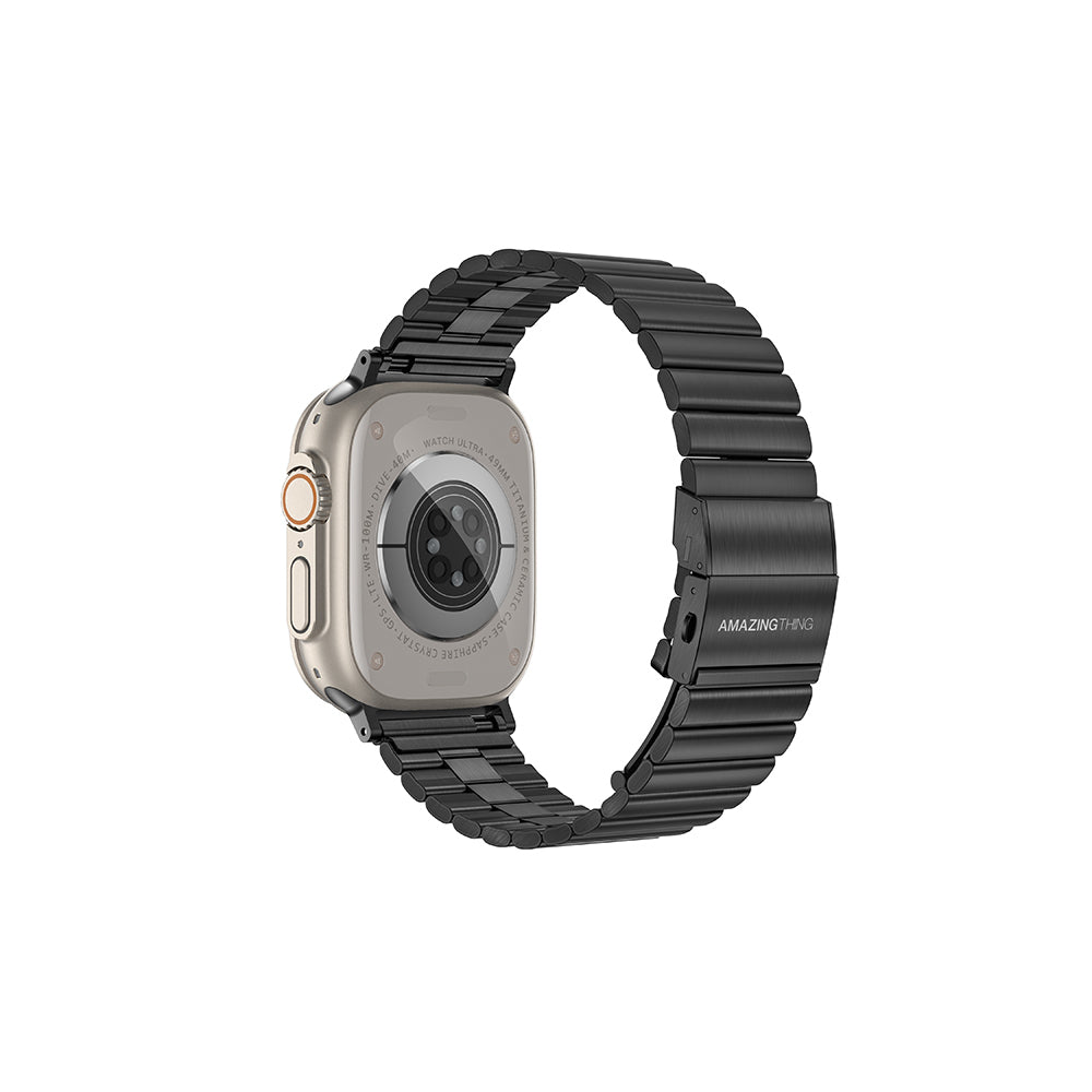 Amazingthing Titan Steel Çelik Kordon – Apple Watch 45/46/49 mm