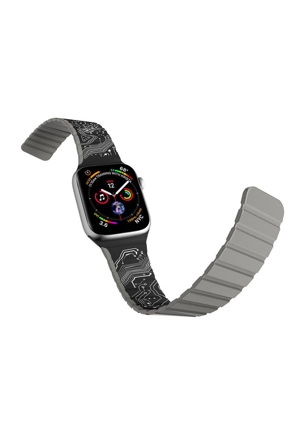 Youngkit Technological Manyetik Silikon Kordon – Apple Watch 42/44/45/49 mm