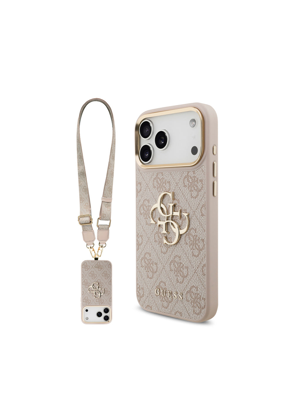 Guess 4G Büyük Kalın Askılı – iPhone 18 Pro Max Kılıfı