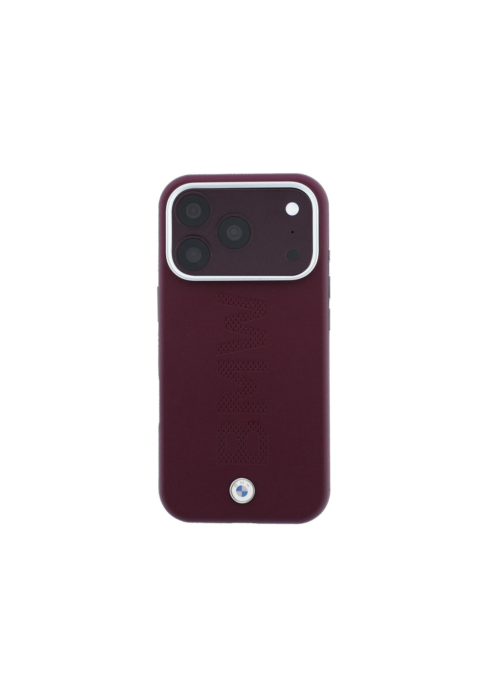 BMW Ortalı Sıcak Damga Logolu Deri – iPhone 18 Pro Kılıfı