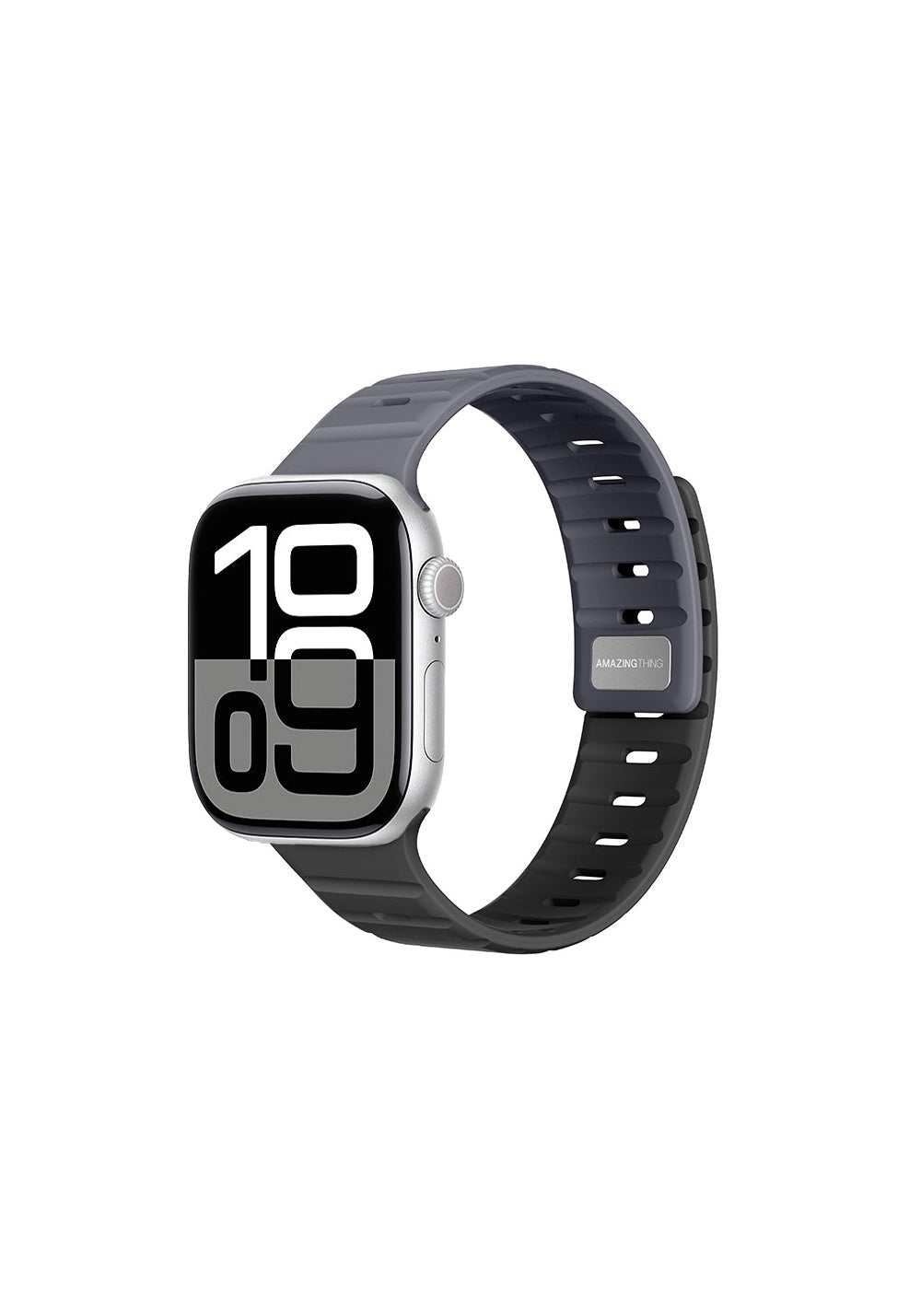 Amazingthing SilqLock Silikon Kordon – Apple Watch 46 mm