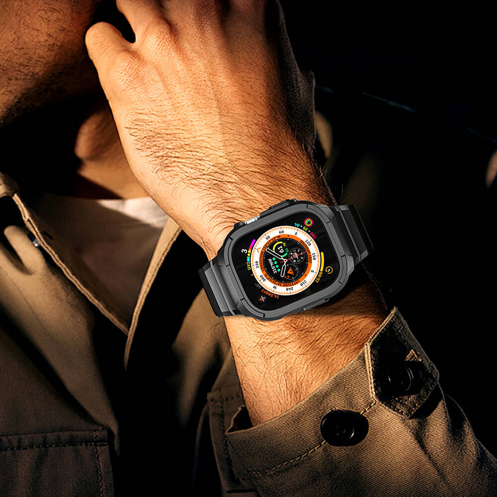 Wiwu Wi-WB014 Armor Kordon ve PC Kasa Seti – Apple Watch Ultra 49 mm
