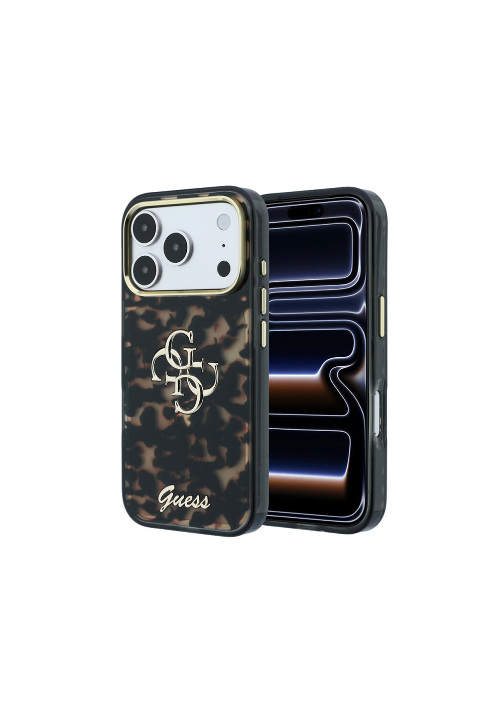 Guess Yazı ve 4G Büyük Silikon – iPhone 18 Pro Kılıfı