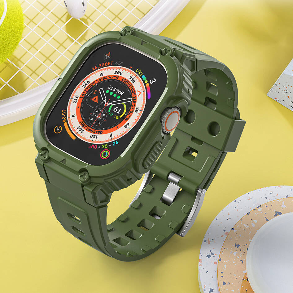 Wiwu Wi-WB014 Armor Kordon ve PC Kasa Seti – Apple Watch Ultra 49 mm