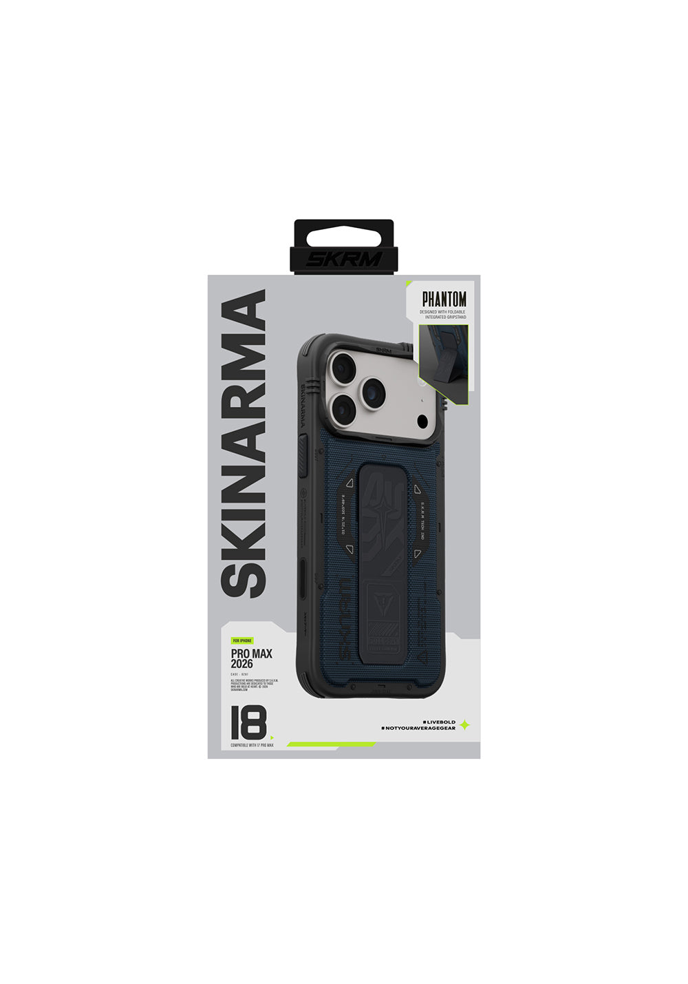 Skinarma Standlı Phantom – iPhone 18 Pro Kılıfı