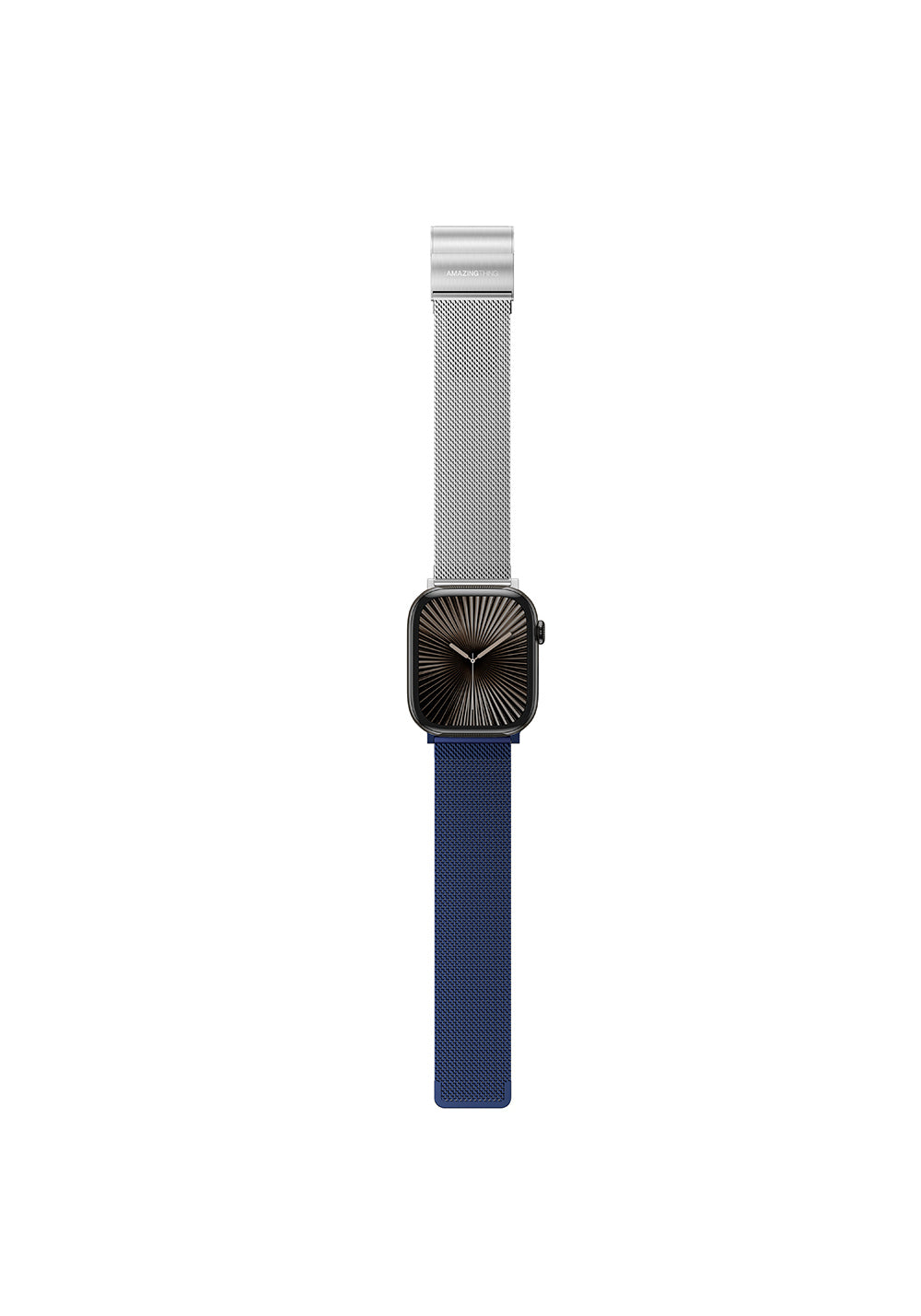 Amazingthing Omni StyleFlip Çift Yönlü Metal Örgü Kordon – Apple Watch 46 mm
