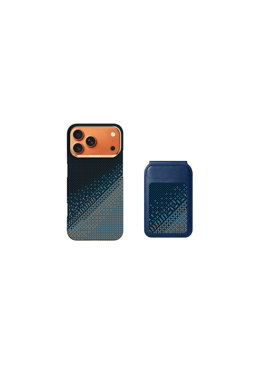 Raptic 2in1 Bundle Kit Aramid Skin Serenity Kartlık ve Karbon – iPhone 18 Pro Max Kılıfı