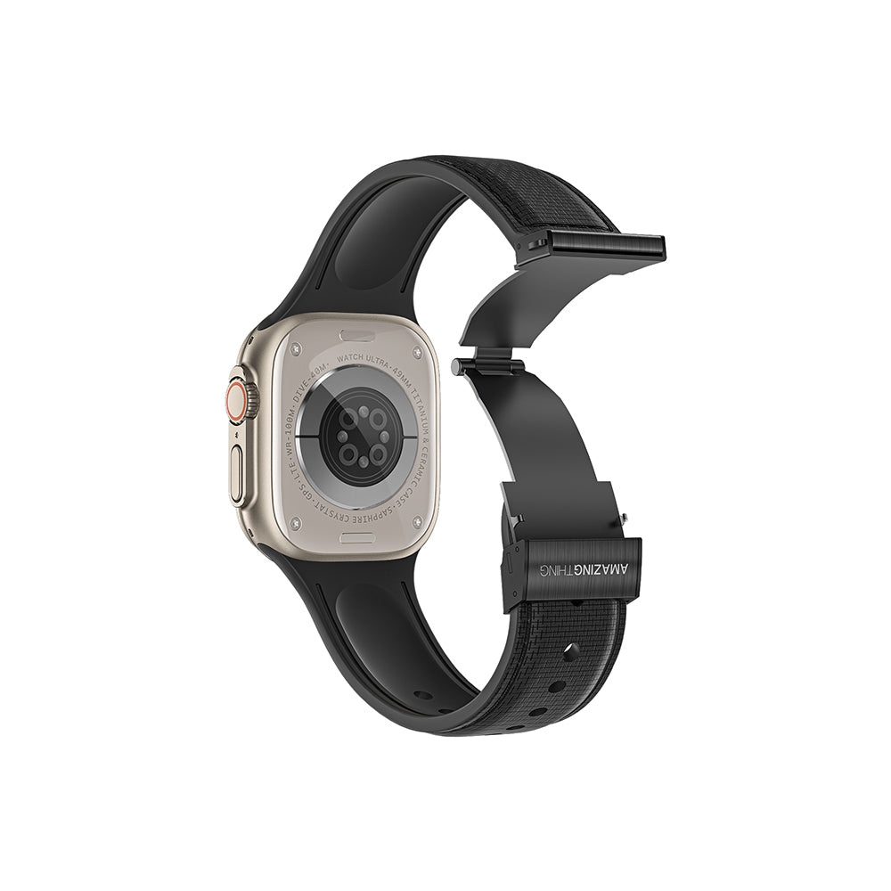 Amazingthing Titan Swift Deri Dokulu Silikon Kordon – Apple Watch ürün görseli