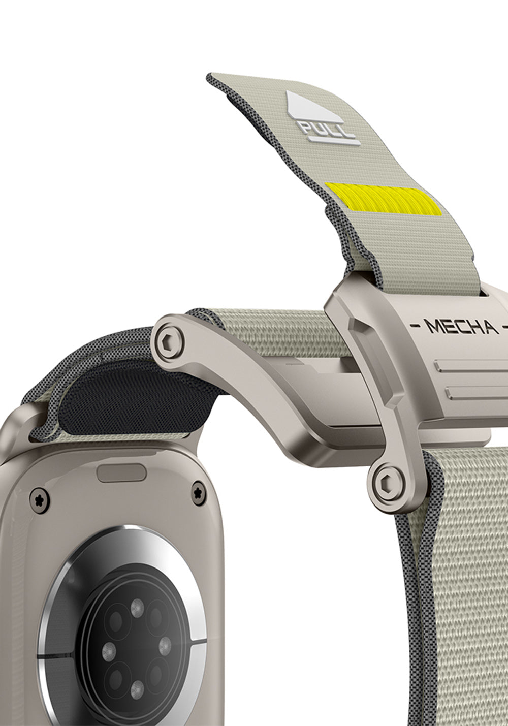 Mohseven Mecha Sport Dokuma Kordon – Apple Watch 42/44/45/46/49 mm