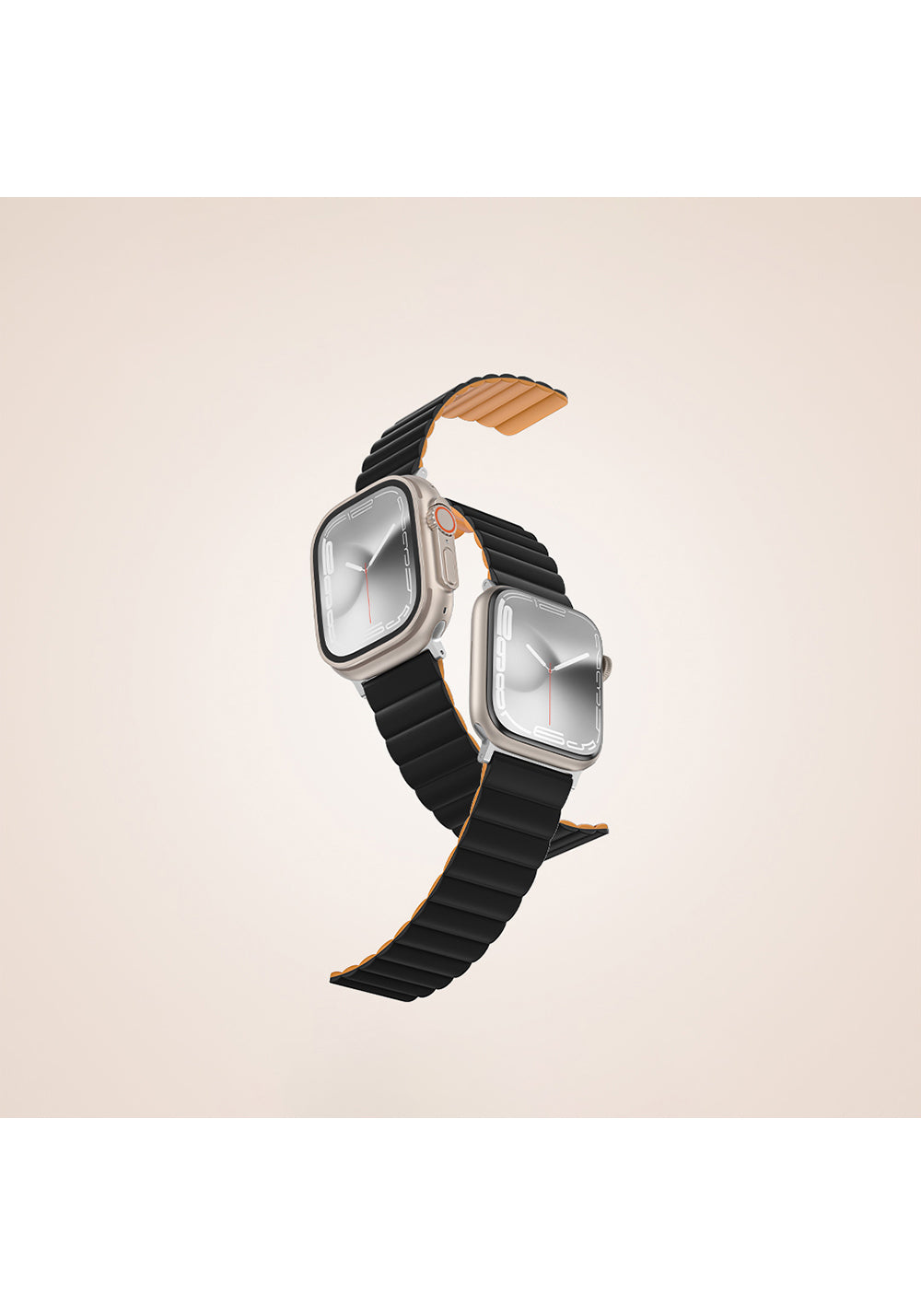 Amazingthing Smoothie Mag Manyetik Silikon Kordon – Apple Watch 45/46/49 mm