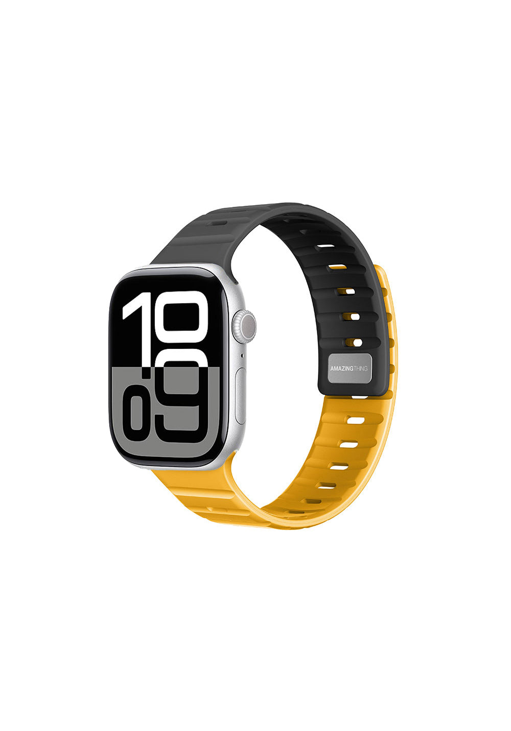 Amazingthing SilqLock Silikon Kordon – Apple Watch 46 mm