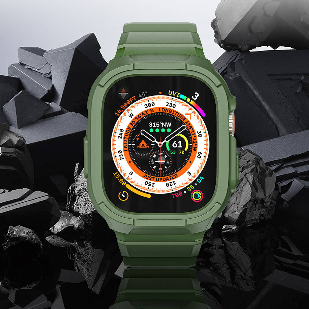 Wiwu Wi-WB014 Armor Kordon ve PC Kasa Seti – Apple Watch Ultra 49 mm